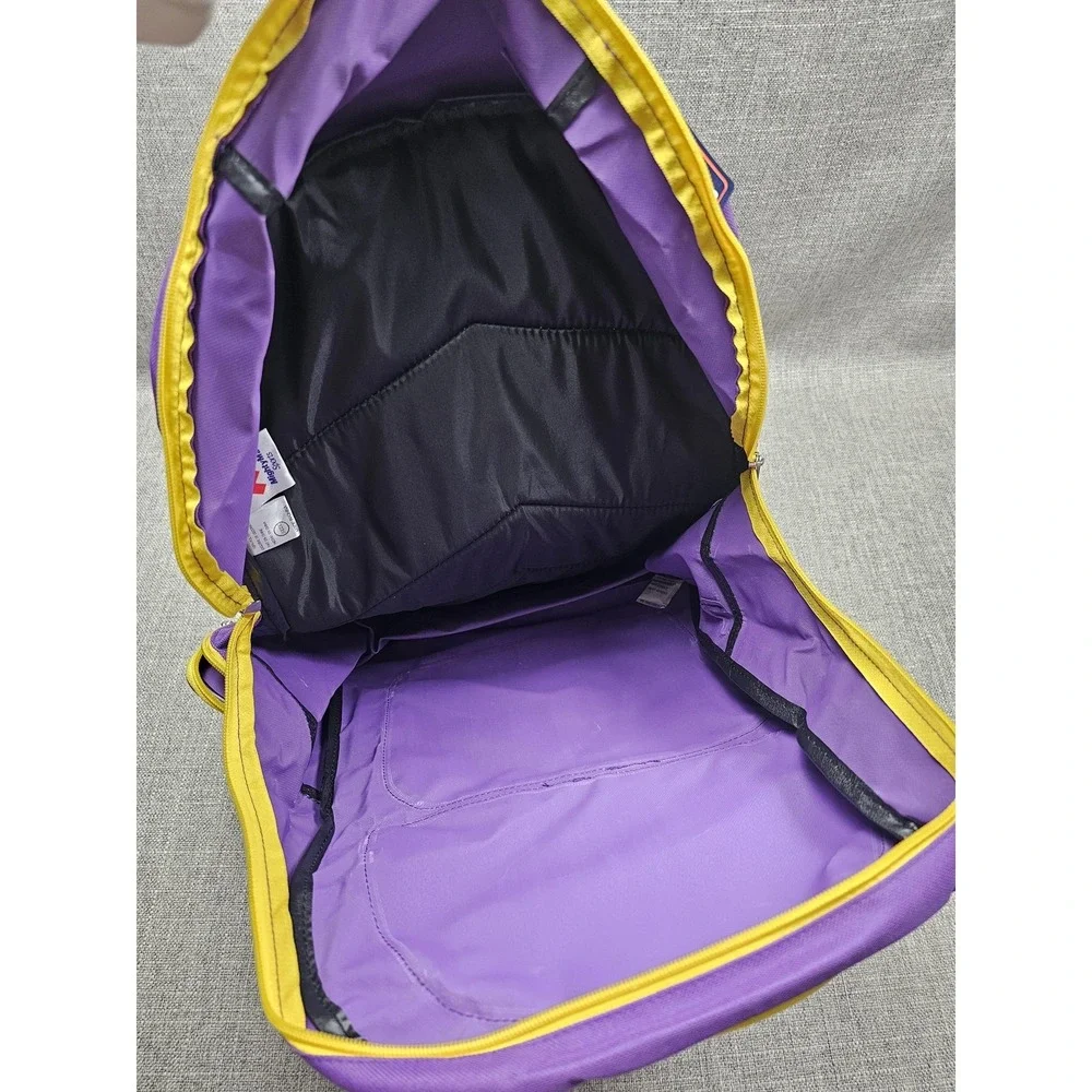 LSU Tigers Backpack NCAA College Book Bag MightyMac Sports Polyester School Bag